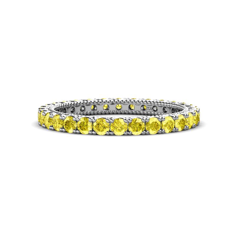 Ellen 2.40 mm Yellow Sapphire Eternity Band 