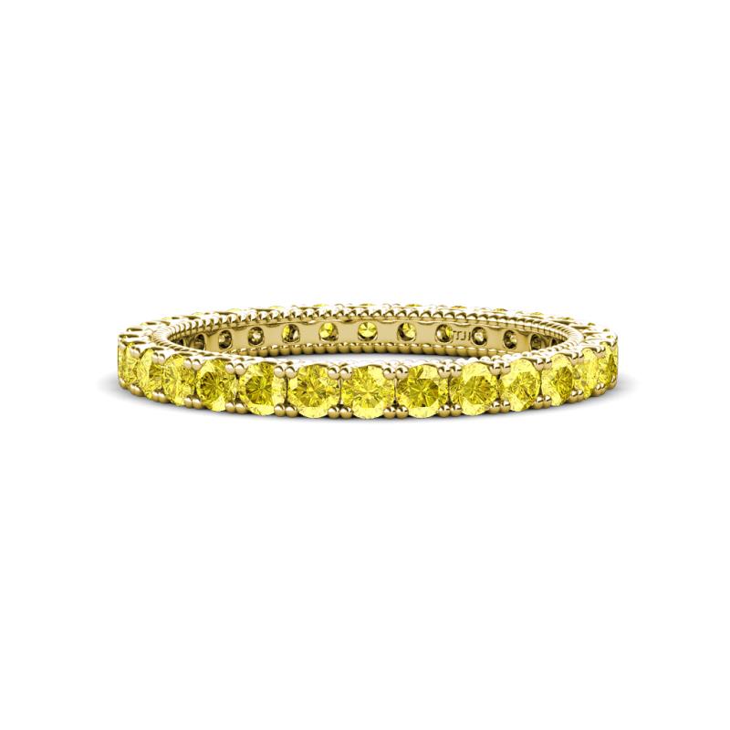 Ellen 2.40 mm Yellow Sapphire Eternity Band 