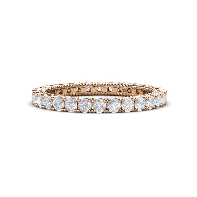 Ellen 2.40 mm White Sapphire Eternity Band 