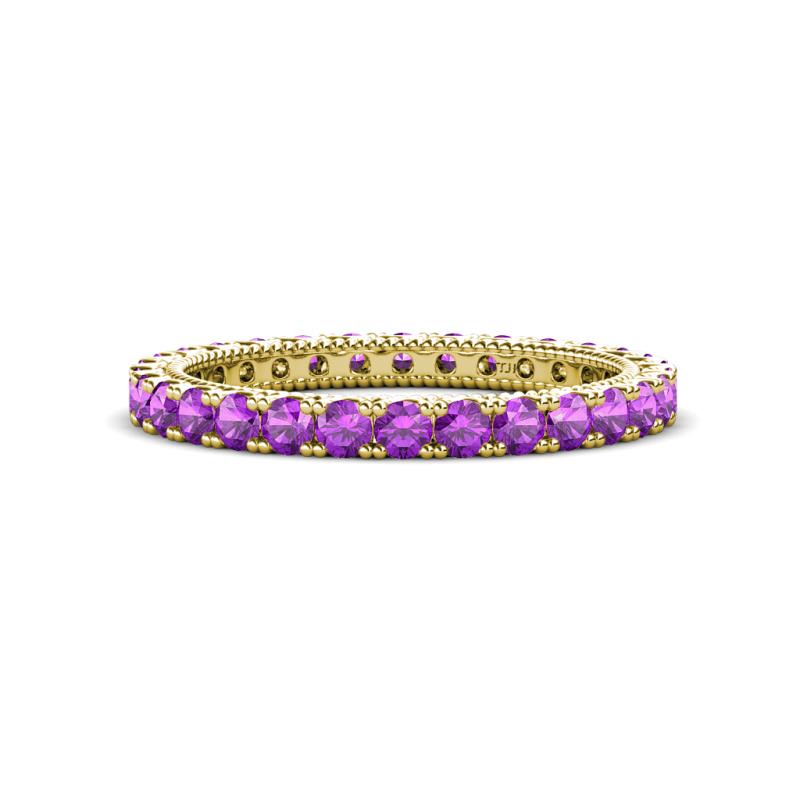Ellen 2.40 mm Amethyst Eternity Band 