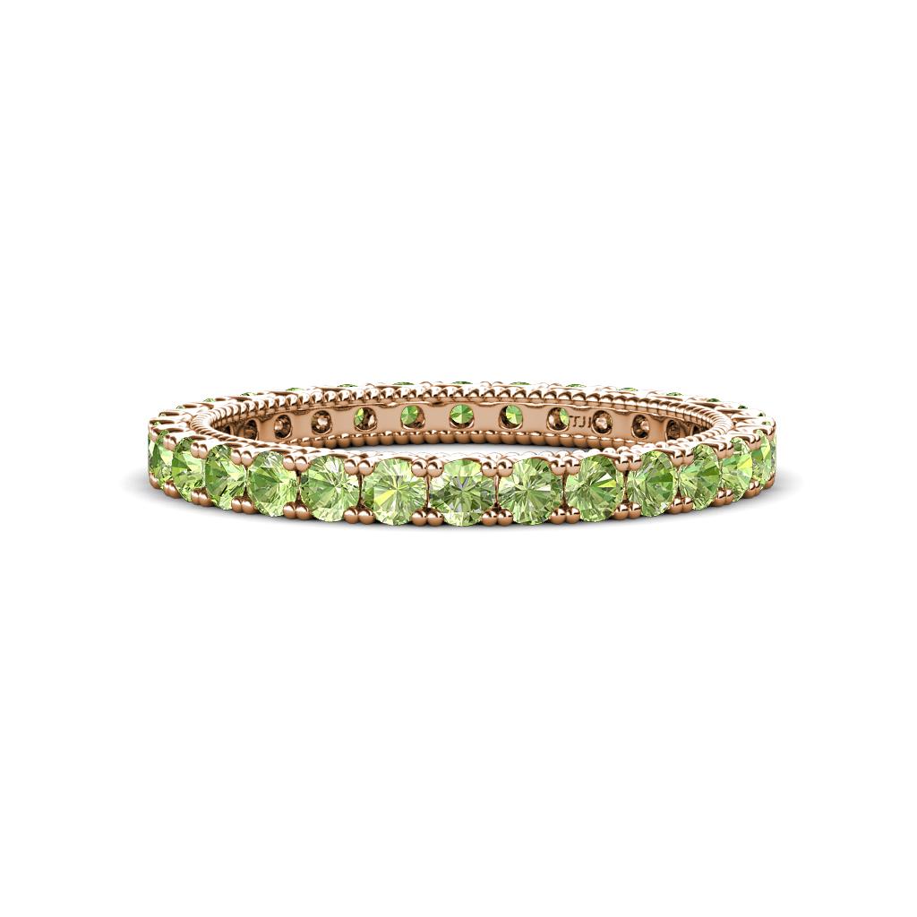 Ellen 2.40 mm Peridot Eternity Band 