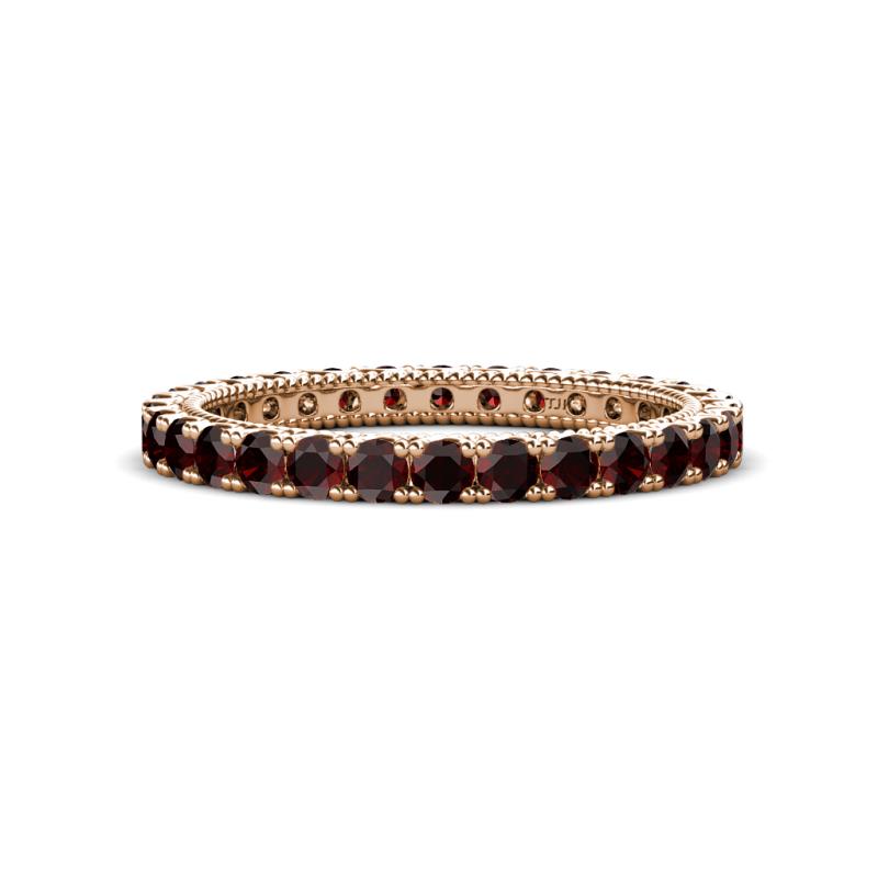 Ellen 2.40 mm Red Garnet Eternity Band 
