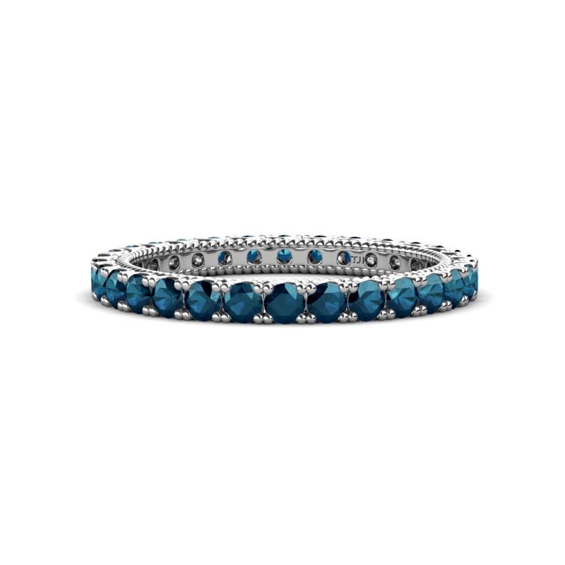 Ellen 2.40 mm Blue Diamond Eternity Band 