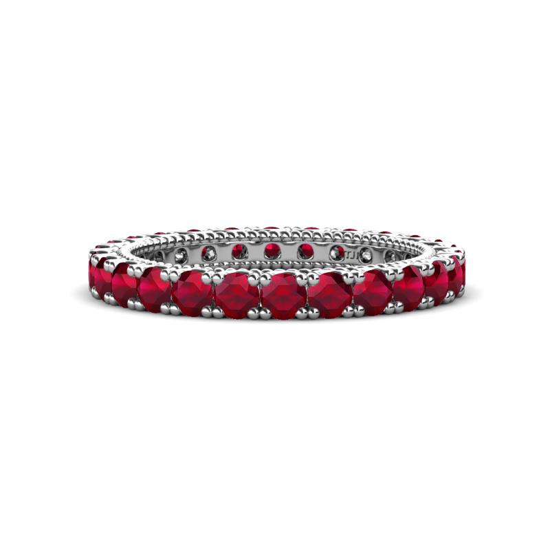 Ellen 2.70 mm Ruby Eternity Band 