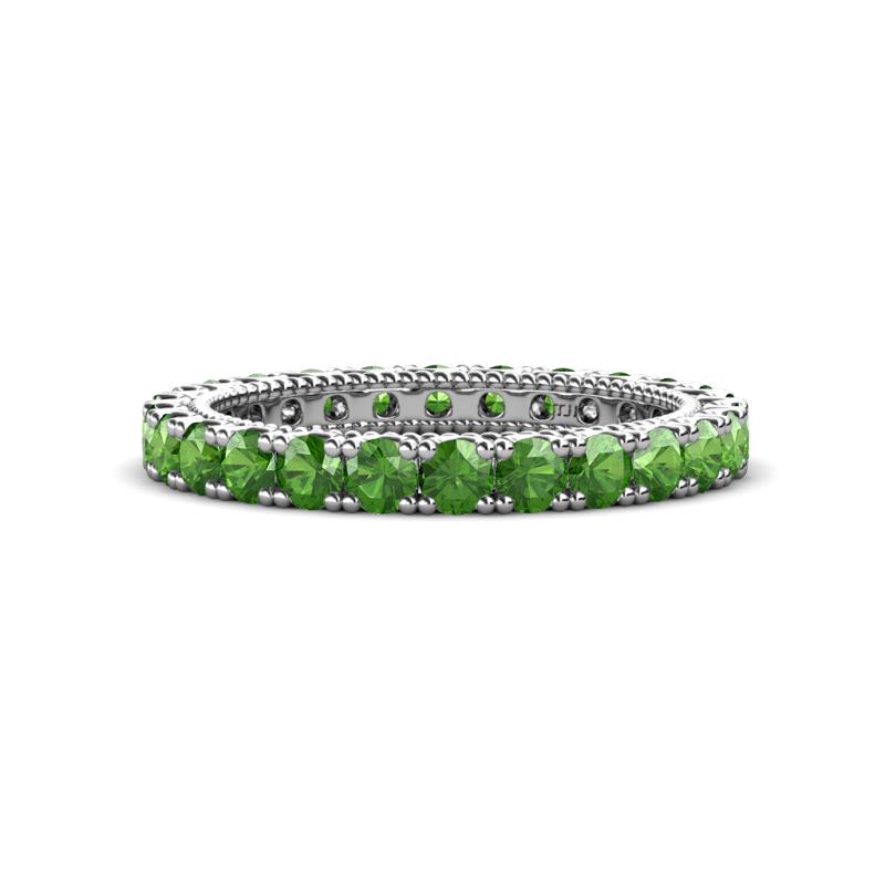 Ellen 2.70 mm Green Garnet Eternity Band 