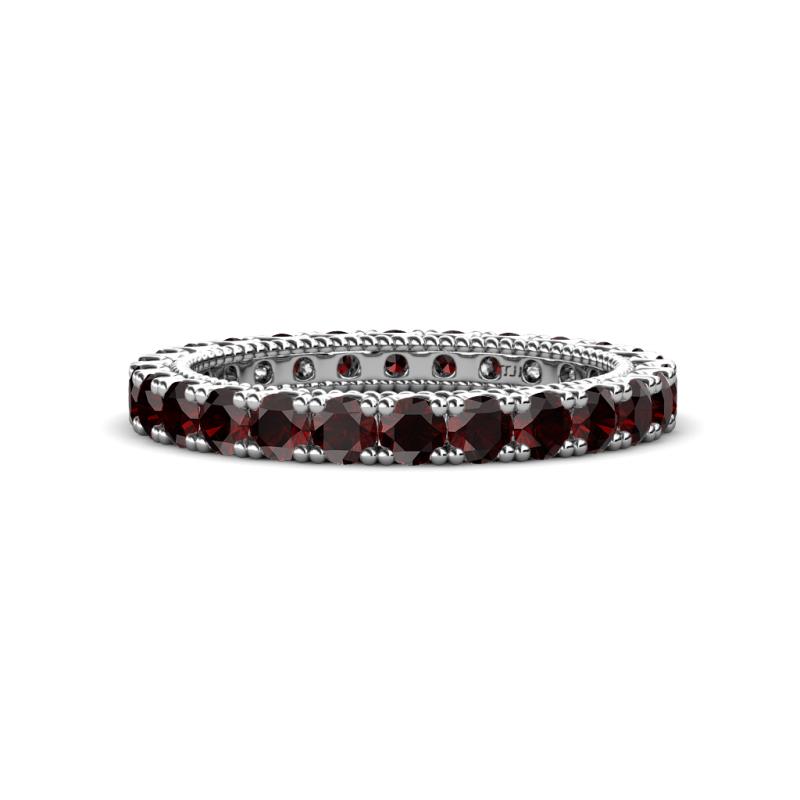 Ellen 2.70 mm Red Garnet Eternity Band 