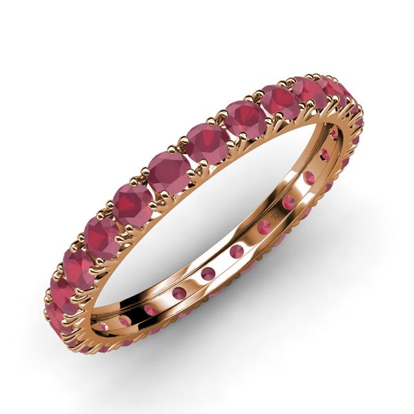 Gracie 2.00 mm Ruby Eternity Band 