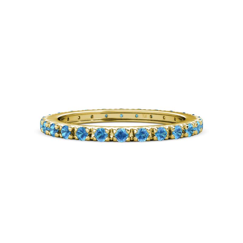 Gracie 2.00 mm Blue Topaz Eternity Band 