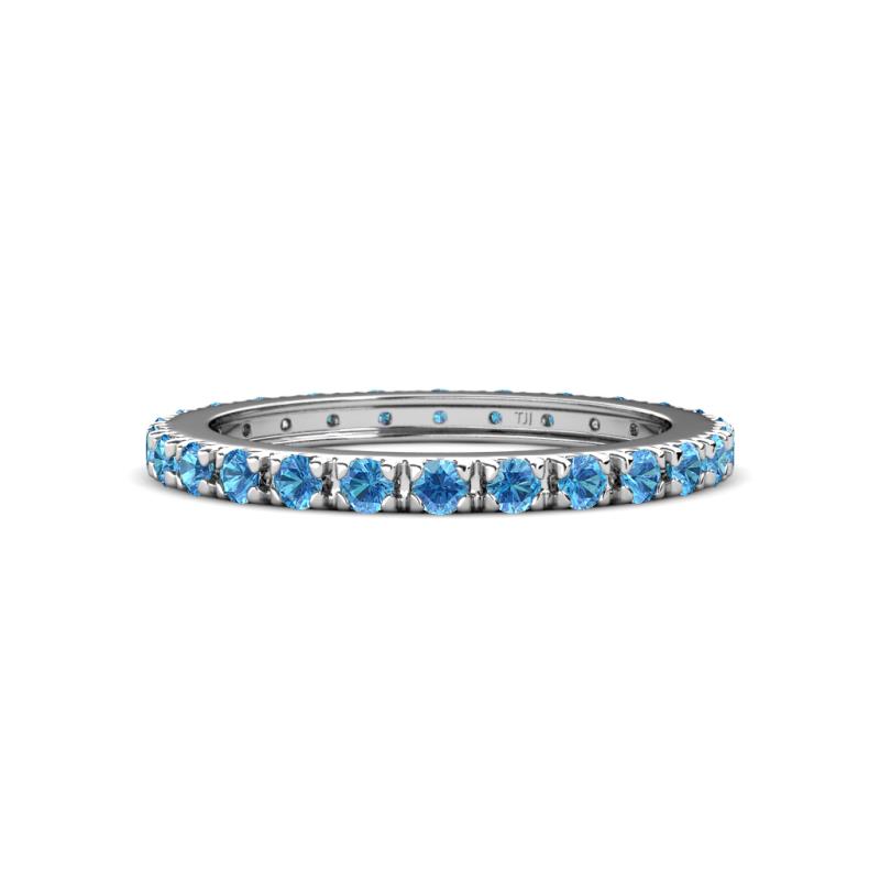 Gracie 0.99 ctw Blue Topaz (2.30 mm) Women Eternity Band 