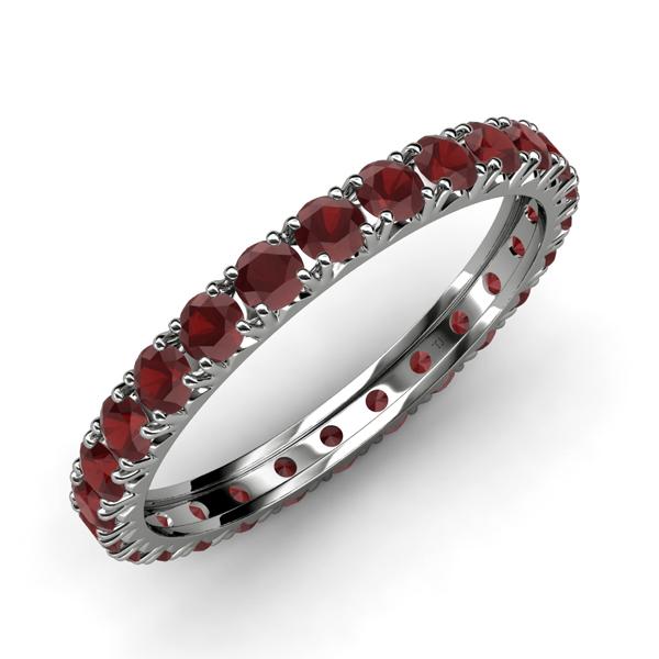 Gracie 1.16 ctw Red Garnet (2.30 mm) Women Eternity Band 