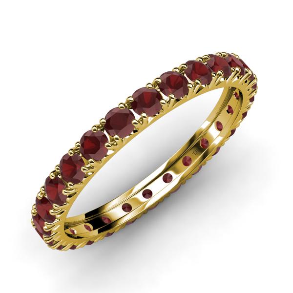 Gracie 1.16 ctw Red Garnet (2.30 mm) Women Eternity Band 