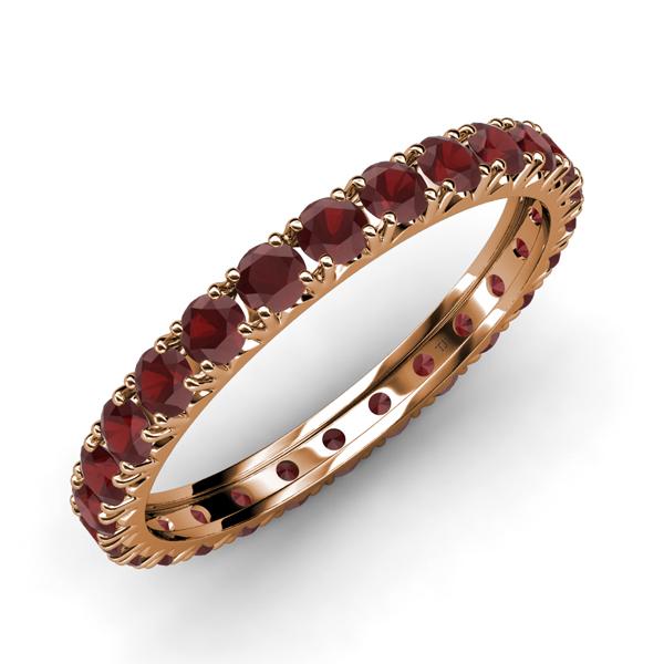 Gracie 1.16 ctw Red Garnet (2.30 mm) Women Eternity Band 