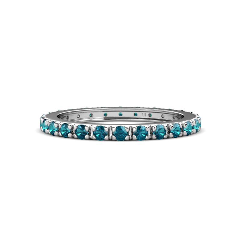 Gracie 0.99 ctw London Blue Topaz (2.30 mm) Women Eternity Band 