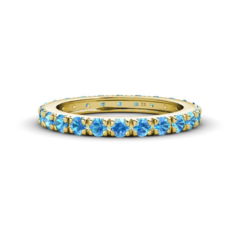 Gracie 1.30 ctw Blue Topaz (2.70 mm) Women Eternity Band 