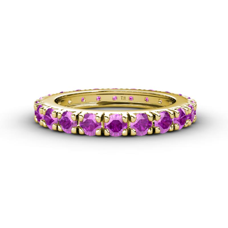Gracie 3.00 mm Round Amethyst Eternity Band 