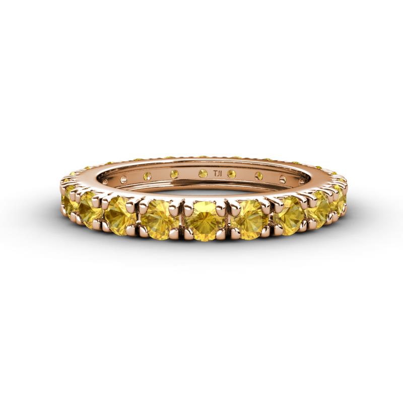 Gracie 3.00 mm Round Citrine Eternity Band 