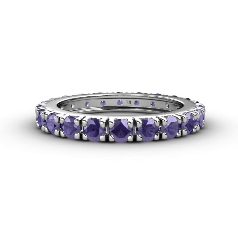 Gracie 3.00 mm Round Iolite Eternity Band 