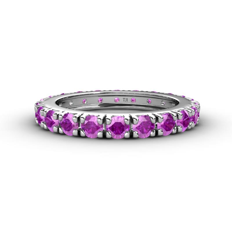 Gracie 3.00 mm Round Amethyst Eternity Band 