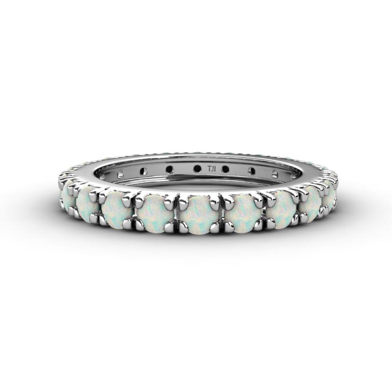 Gracie 3.00 mm Round Opal Eternity Band 