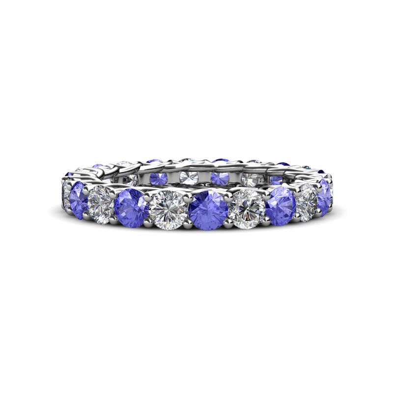 Lucida 3.40 mm Tanzanite and Diamond Eternity Band 