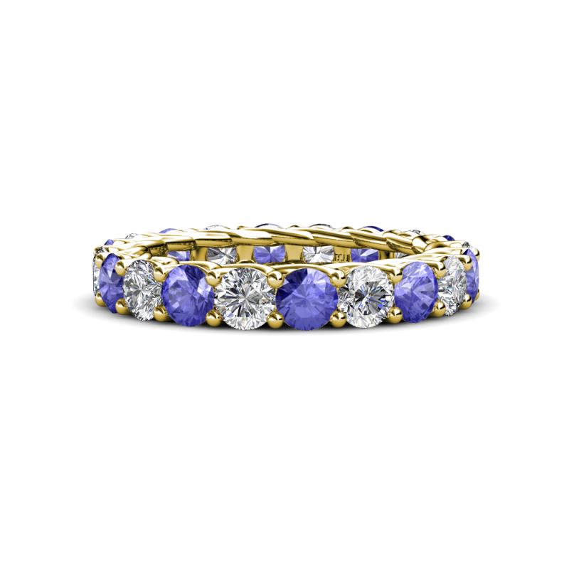 Lucida 3.80 mm Tanzanite and Diamond Eternity Band 