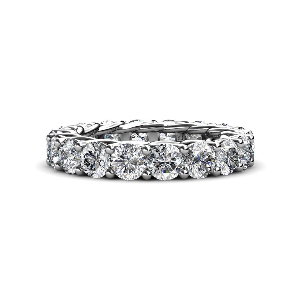 Lucida 4.00 mm Round Diamond U Prong Eternity Band 