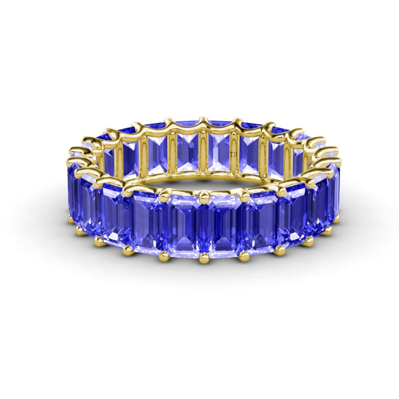Victoria 5x3 mm Emerald Cut Tanzanite Eternity Band 