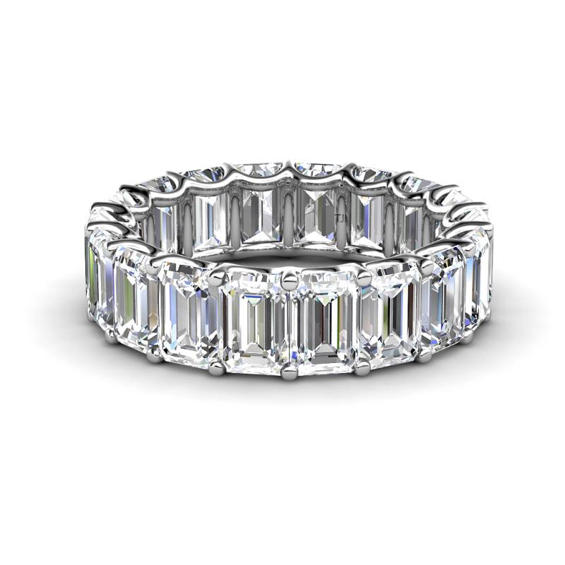 Victoria 6x4 mm Emerald Cut Lab Grown Diamond Eternity Band 