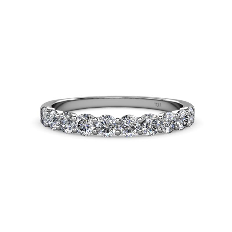 Clara 3.00 mm Diamond 10 Stone Wedding Band 