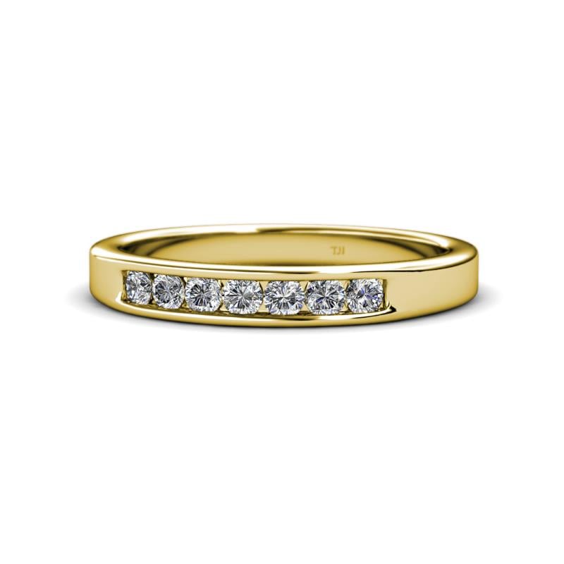Kathiryn 2.70 mm Lab Grown Diamond 7 Stone Wedding Band 