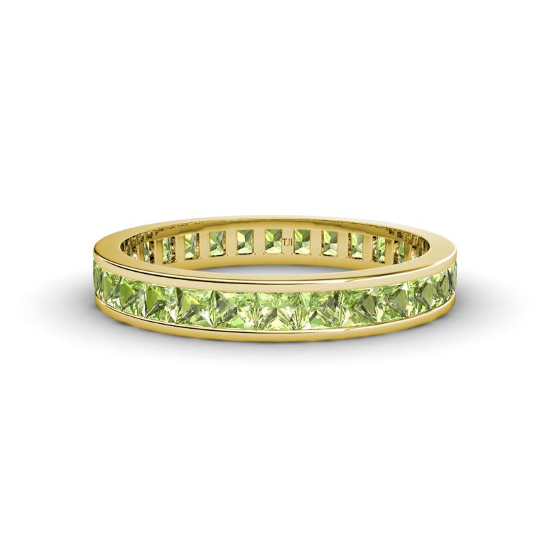 Rebica 3.00 mm Princess Cut Peridot Eternity Band 