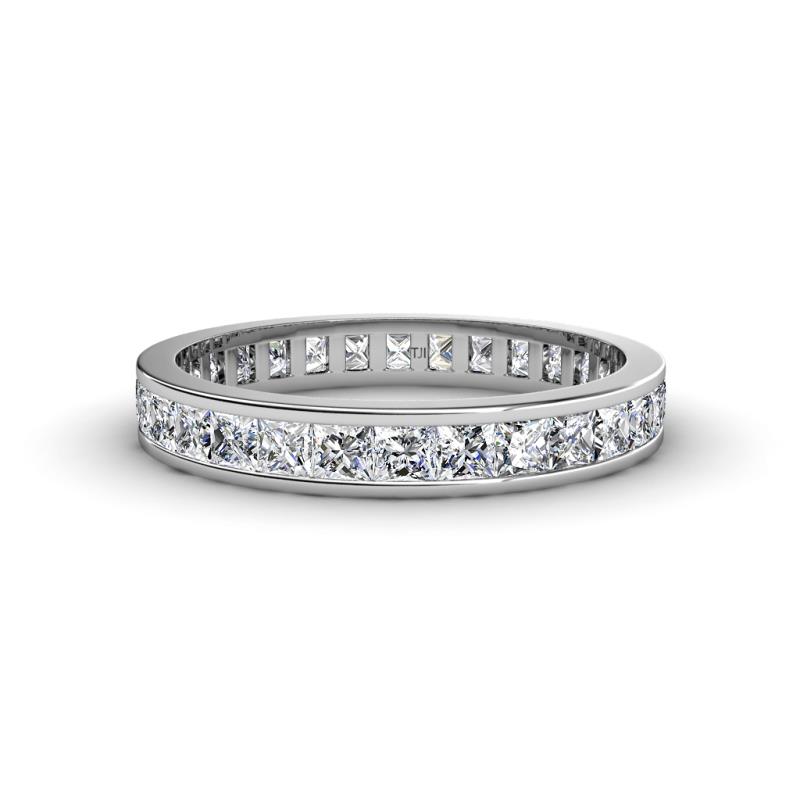 Rebica 3.00 mm Princess Cut Diamond Eternity Band 