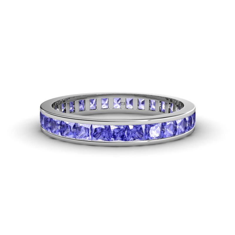 Rebica 3.00 mm Princess Cut Tanzanite Eternity Band 