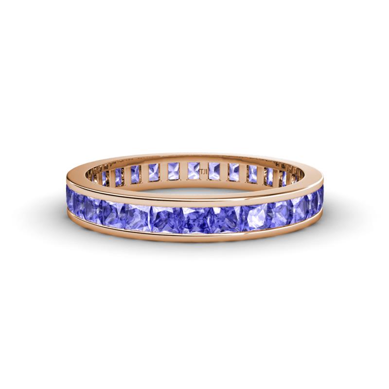 Rebica 3.00 mm Princess Cut Tanzanite Eternity Band 