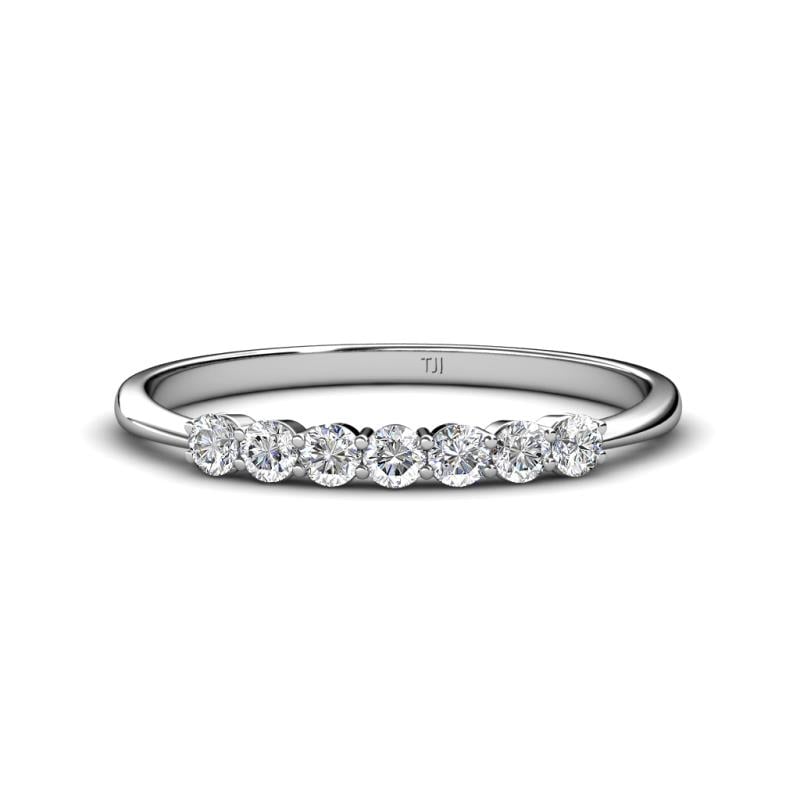 Reina 2.60 mm Diamond 7 Stone Wedding Band 