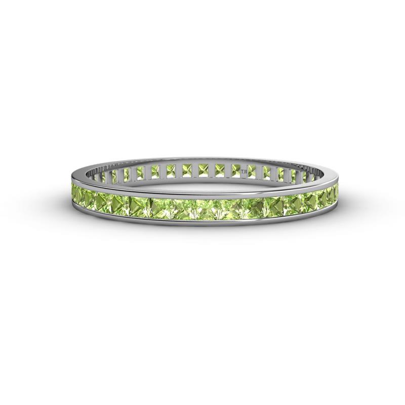 Rebica 2.00 mm Princess Cut Peridot Eternity Band 