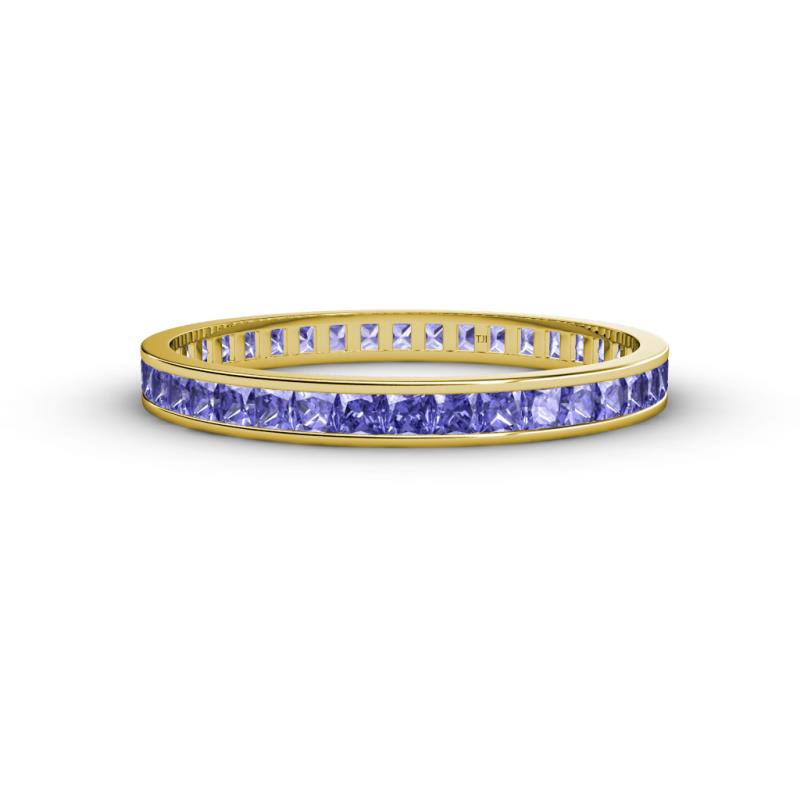 Rebica 2.00 mm Princess Cut Tanzanite Eternity Band 