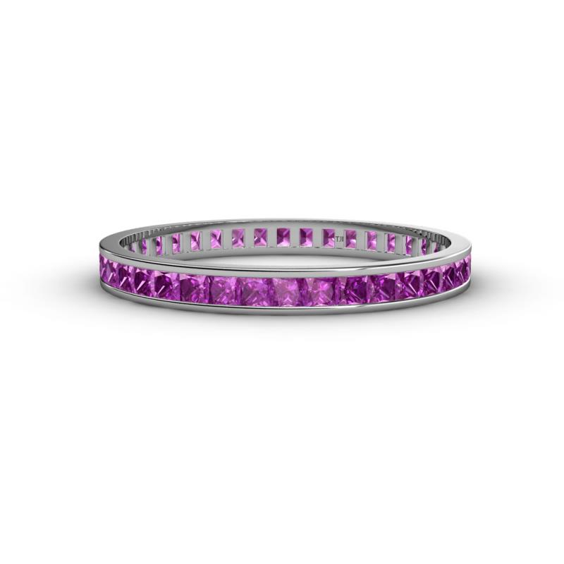 Rebica 2.00 mm Princess Cut Amethyst Eternity Band 