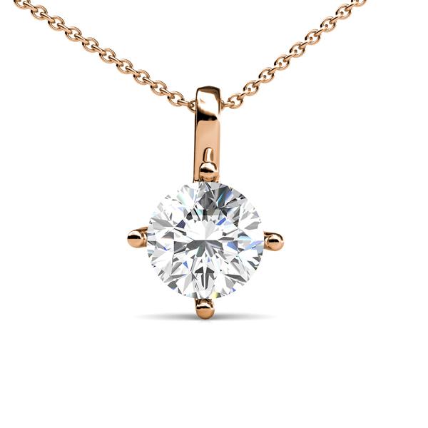 Laura Slim Bail Solitaire Pendant 