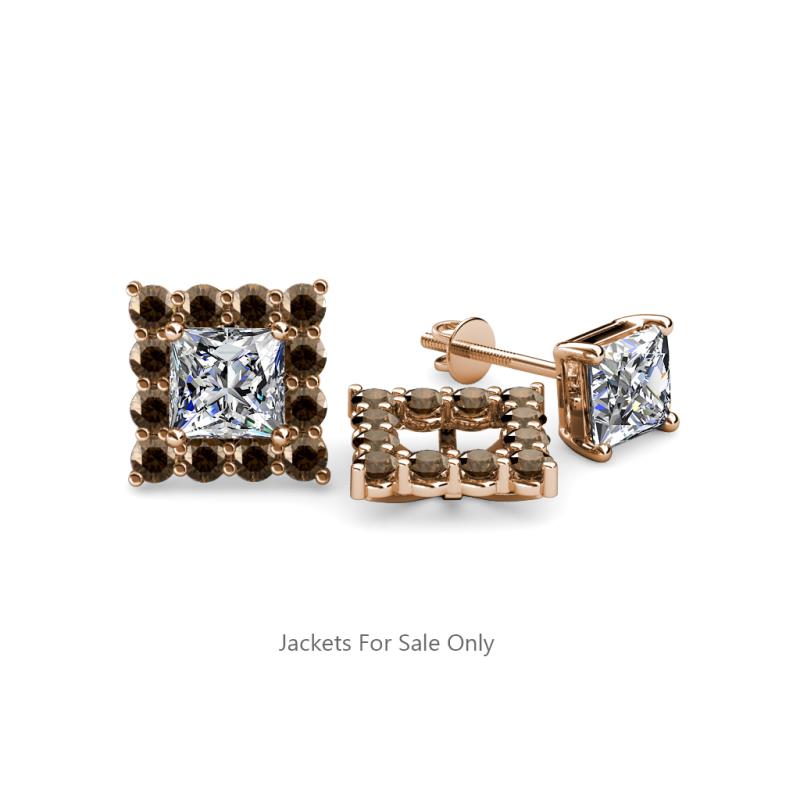 Serena Smoky Quartz Jacket Earrings 
