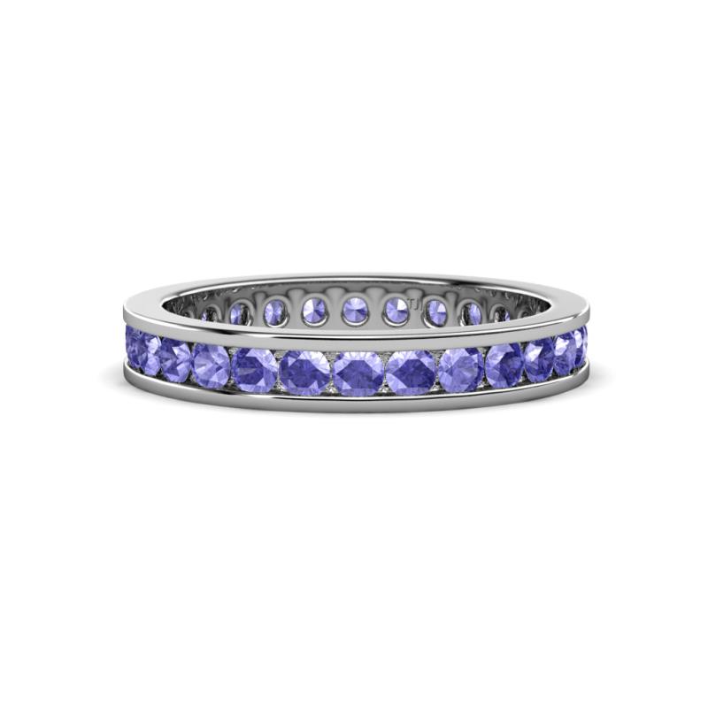 Celina 2.40 mm Round Tanzanite Eternity Band 