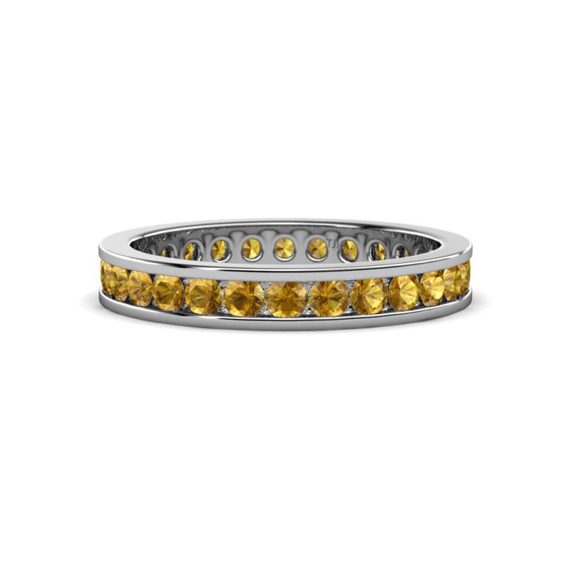 Celina 2.40 mm Round Citrine Eternity Band 