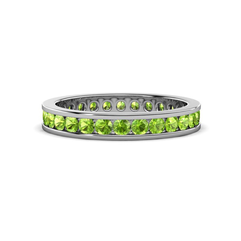 Celina 2.40 mm Round Peridot Eternity Band 