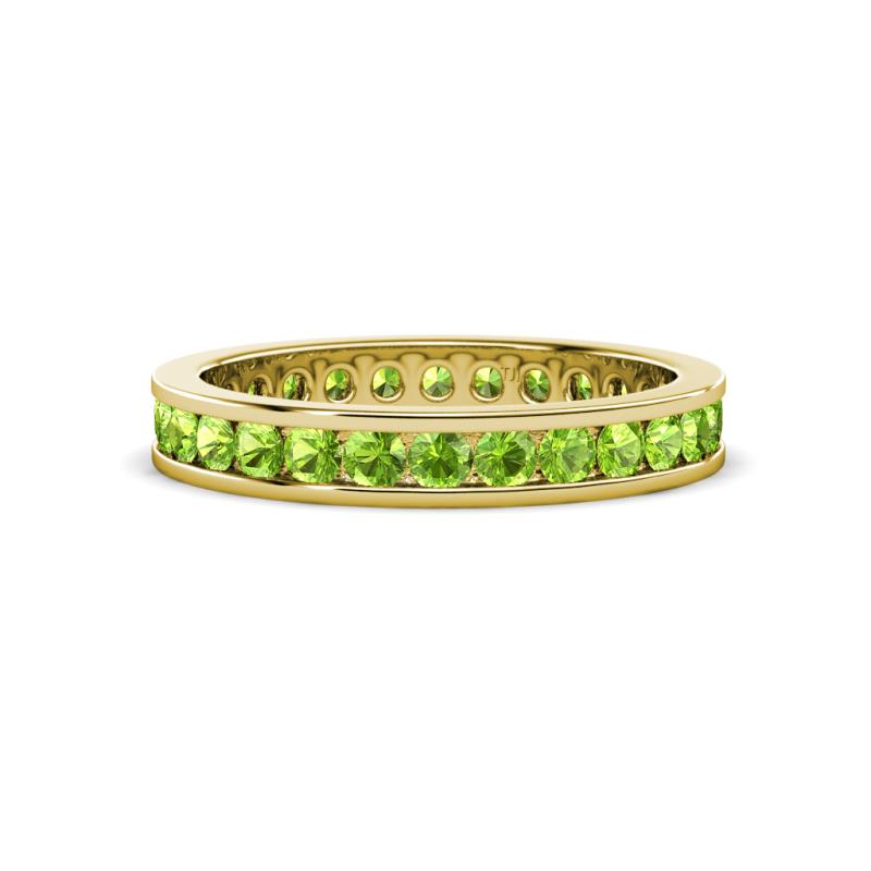 Celina 2.40 mm Round Peridot Eternity Band 