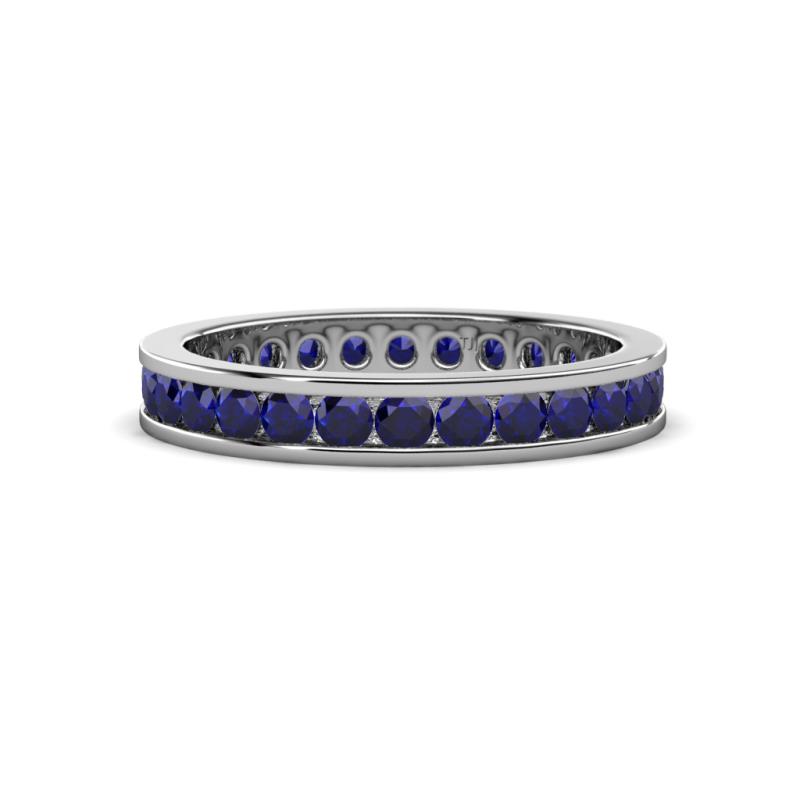 Celina 2.40 mm Round Blue Sapphire Eternity Band 