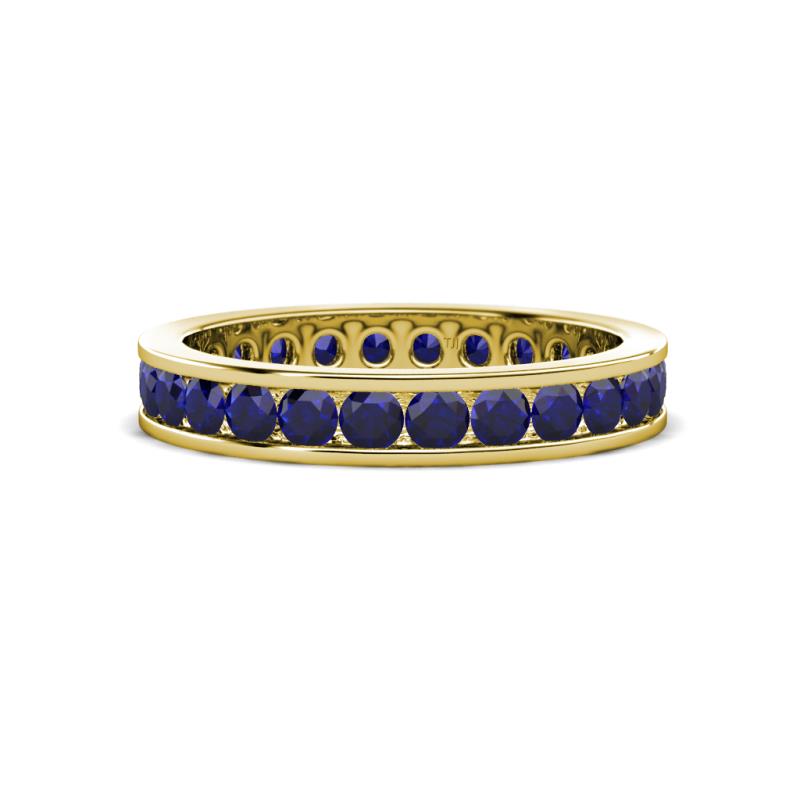 Celina 2.70 mm Round Blue Sapphire Eternity Band 