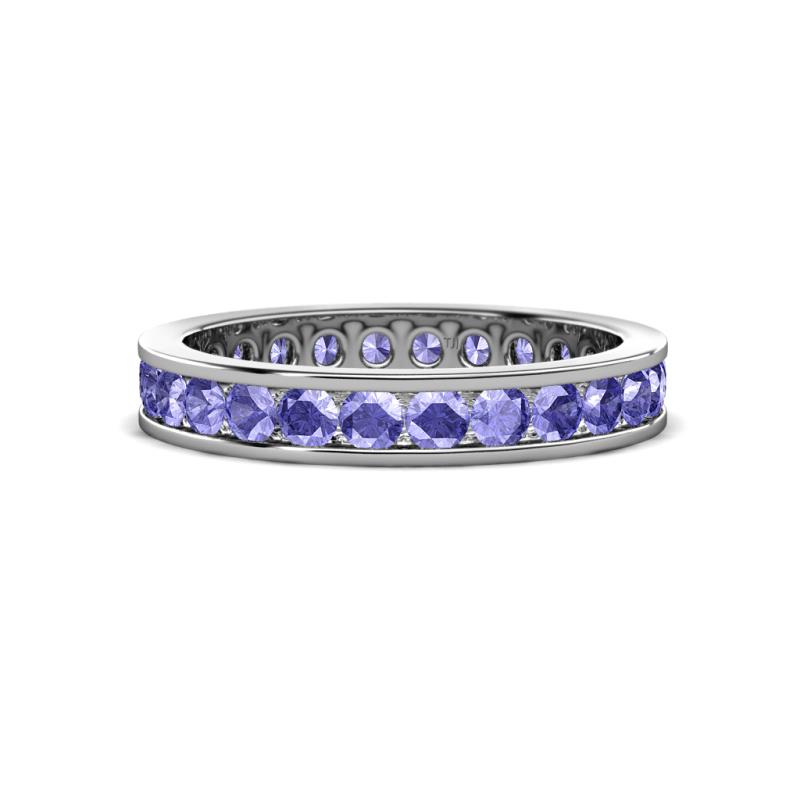 Celina 2.70 mm Round Tanzanite Eternity Band 