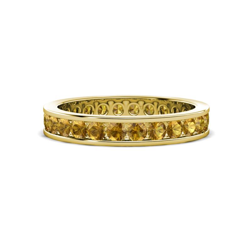 Celina 2.70 mm Round Citrine Eternity Band 