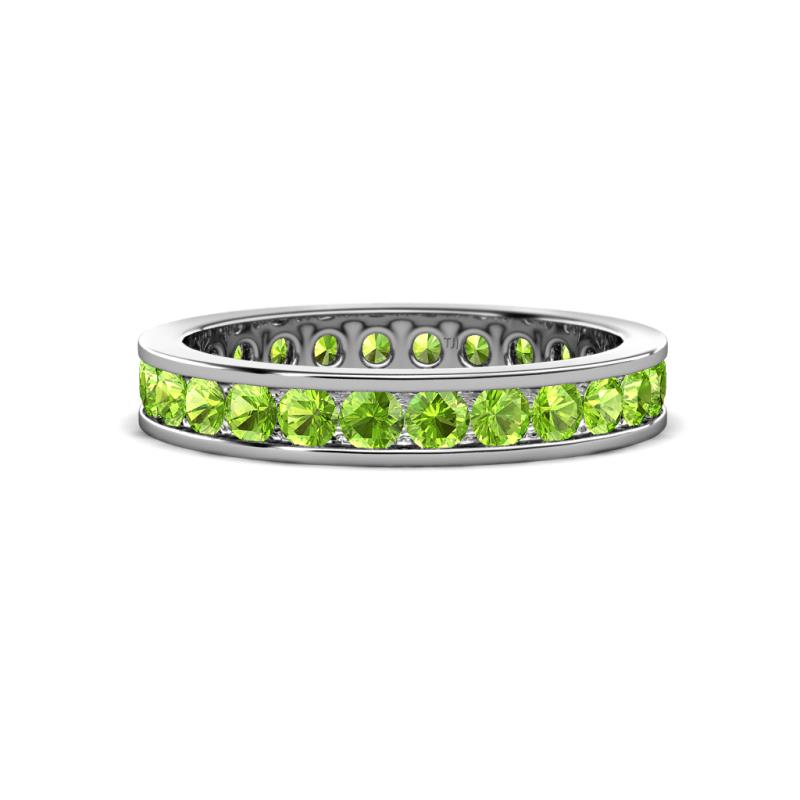 Celina 2.70 mm Round Peridot Eternity Band 