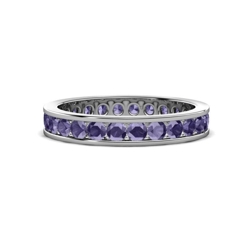 Celina 2.70 mm Round Iolite Eternity Band 